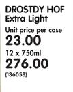 Drostdy HOF Extra Light-12x750ml