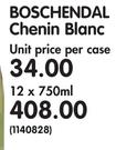 Boschendal Chenin Blanc-12x750ml