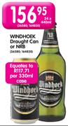 Windhoek Draught Can Or NRB-24x440ml