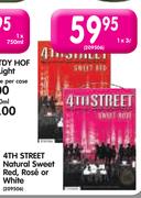 4th Street Natural Sweet Red,Rose Or White-3Ltr
