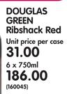 Douglas Green Ribshack Red-6x750ML