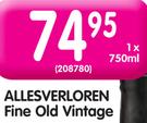 Allesverloren Fine Old Vintage-750ML