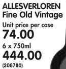 Allesverloren Fine Old Vintage-6x750ML