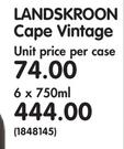 Landskroon Cape Vintage-6x750ML