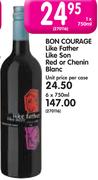 Bon Courage Like Father Like Son Red Or chenin Blanc-750ML