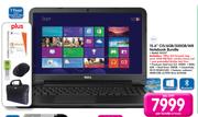Dell 15.6" Ci5/6GB/500GB/W8 Notebook Bundle N3537-Per bundle