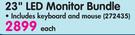 Packard Bell 23" LED Monitor Bundle