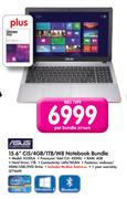 Asus 15.6" Ci5/4GB/1TB/W8 Notebook Bundle X550LA-Per Bundle