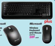 Microsoft Wireless Keyboard and Mouse