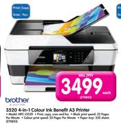 Brother 3520 4-In-1 Colour Ink Benefit A3 Printer