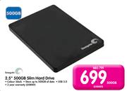 Seagate 2.5" 500GB Slim Hard Drive