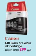 Canon 440 Black Or Colour Ink Catridge
