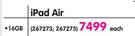 Apple iPads Air 16GB