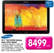 Samsung 10.1" 3G/32GB Galaxy Note 2014 Tablet