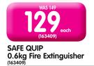 Safe Quip 0.6kg Fire Extinguisher