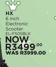 HX 6 Inch Electronic Scooter EL-FDO5BLK