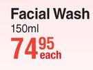 Johnson's Facial Wash-150ml Each
