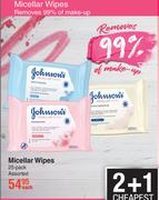 Johnson's Micellar Wipes 25 Pack Assorted-Each
