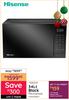 Hisense 34L Black Microwave H34MOBS17 10302111