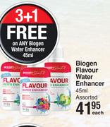 Biogen Flavour Water Enhancer Assorted-45ml Each