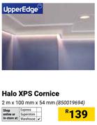 Upper Edge Halo XPS Cornice 2m x 100mm x 54mm