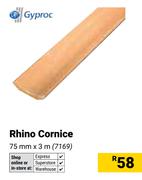Gyproc Rhino Cornice 75mm x 3m