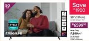 Hisense 50"(127cm) UHD Smart TV