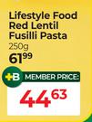 Lifestyle Food Red Lentil Fusilli Pasta-250g