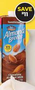 Blue Diamond Almond Breeze Flavoured Almond Milk-1L