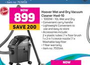Hoover Wet And Dry Vacuum Cleaner Hwd-10