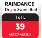 Raindance Dry Or Sweet Red-1L