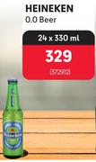 Heineken 0.0 Beer-24 x 330ml