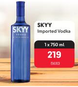 Skyy Imported Vodka-750ml