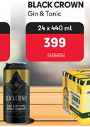 Black Crown Gin & Tonic-24 x 440ml