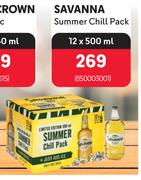 Savanna Summer Chill Pack-12 x 500ml