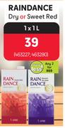 Raindance Dry Or Sweet Red-1L