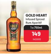 Gold Heart Infused Spiced Rum Aperitif-750ml