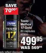USN Testo Methox 17 Gold 80 Capsules
