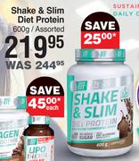 Body Fit Shake & Slim Diet Protein Assorted-600g