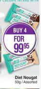 Body Fit Diet Nougat Assorted-For 4 x 50g 
