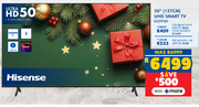 Hisense 127cm (50") UHD Smart TV