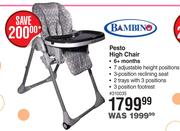 Bambino pesto high chair clearance