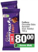Cadbury Chocolate Slabs Assorted-For 2 x 150g
