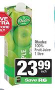 Rhodes 100% Fruit Juice-1L