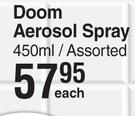 Doom Aerosol Spray Assorted-450ml Each