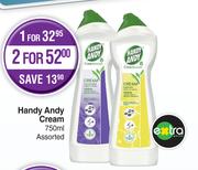 Handy Andy Cream Assorted-For 1 x 750ml