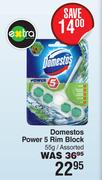 Domestos Power 5 Rim Block Assorted-55g