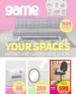 Game : Make Your Spaces Perfect With Unbeatable Prices (24 Sept - 7 Oct 2018), page 1
