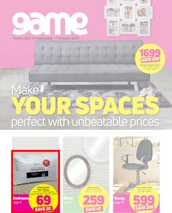 Game : Make Your Spaces Perfect With Unbeatable Prices (24 Sept - 7 Oct 2018), page 1