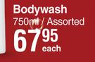 Lifebuoy Bodywash Assorted-750ml Each